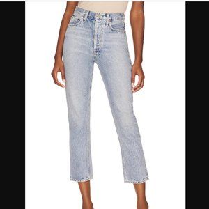 AGOLDE Riley High Rise Straight Crop Denim - NWT - size 33